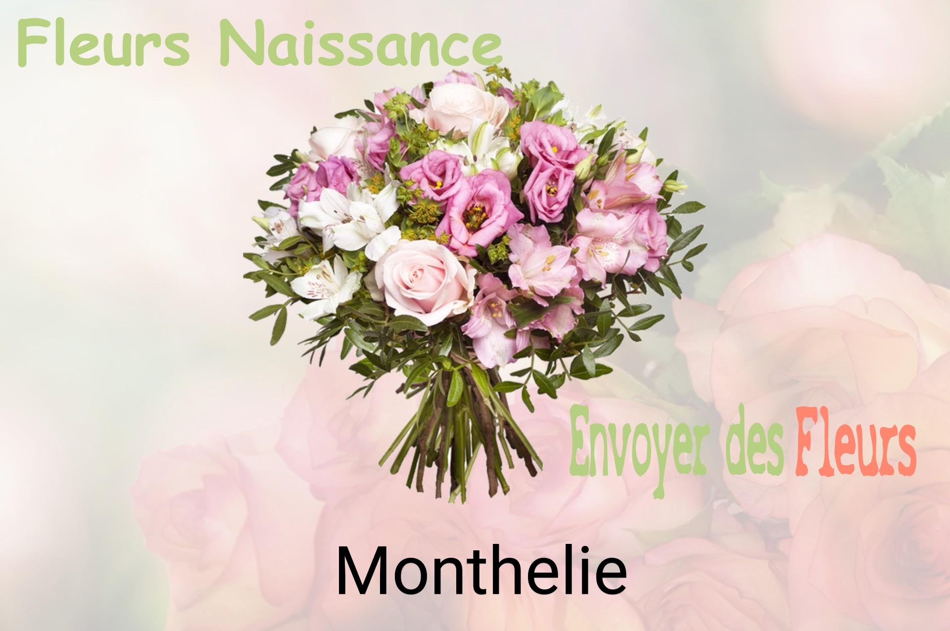 Bouquet de fleurs de naissance livré à Monthelie